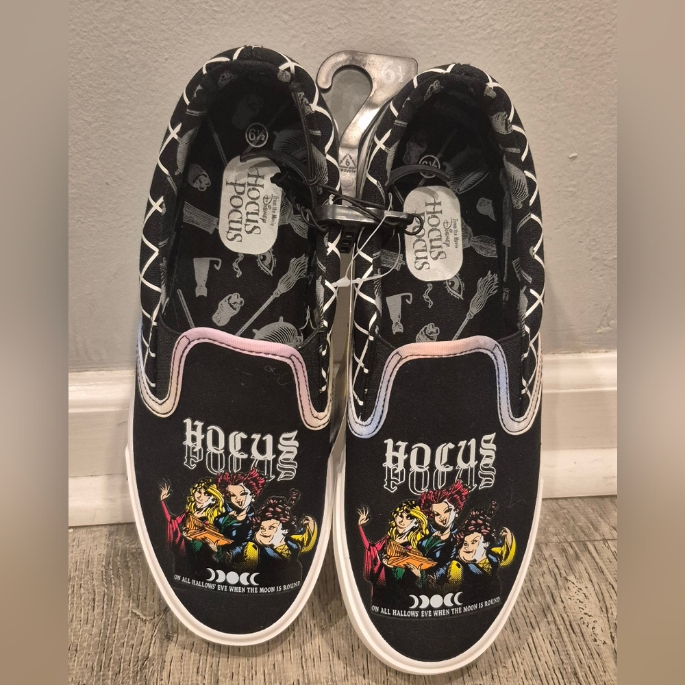 Disney Hocus Pocus Casual Slip-on Sneakers adult size 6.5